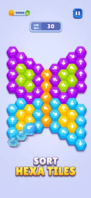 Jelly out: Hexa Puzzle screenshot 1