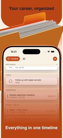 CareerTimeline - Job Tracker Screenshot 1 of 5