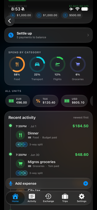 Qirsh - Split Expenses Screenshot 3 of 10