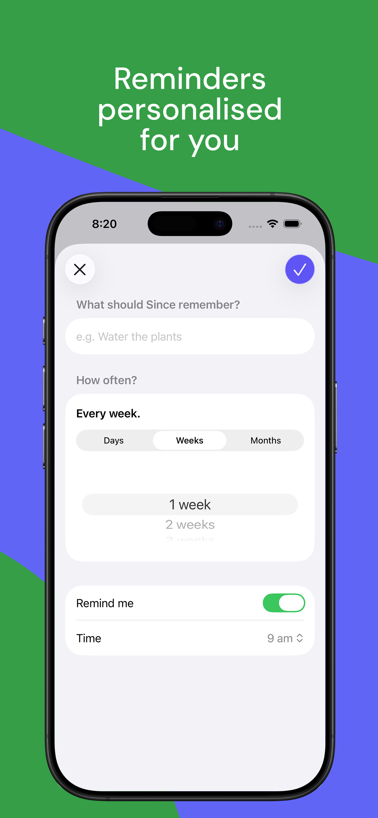 Since: Reminders Planner screenshot 4