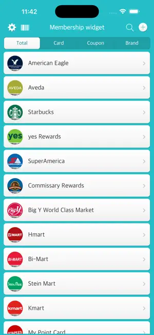 Membership widget screenshot 3