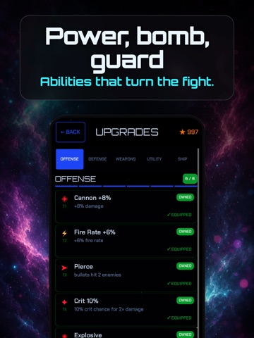 Starglax - Galaxy Fireship iPad screenshot