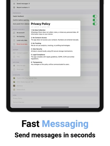 Send Direct Messages iPad screenshot