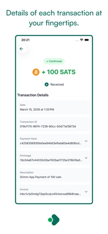 Grimm App: Bitcoin Wallet screenshot