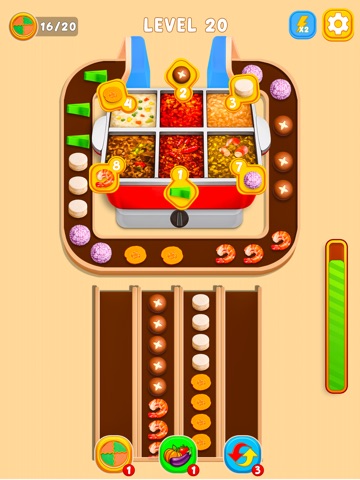 Sizzling Hotpot Go Food Match iPad screenshot