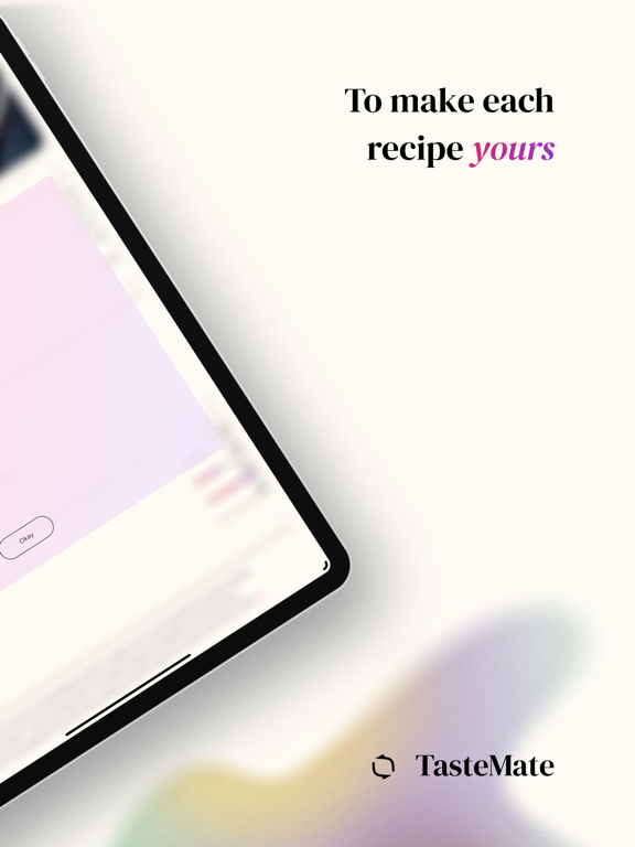 TasteMate: AI Wellness Recipes iPad screenshot 7 - Health & Fitness app