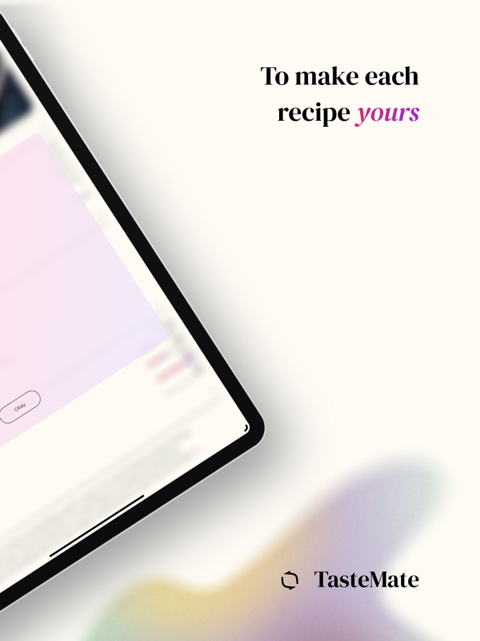TasteMate AI Wellness Recipes