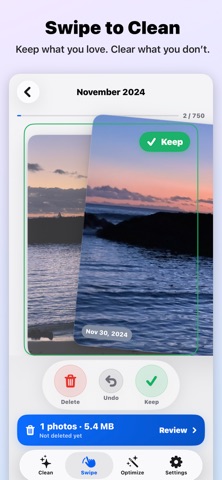 PhotoMob: Photo Cleaner iPhone screenshot