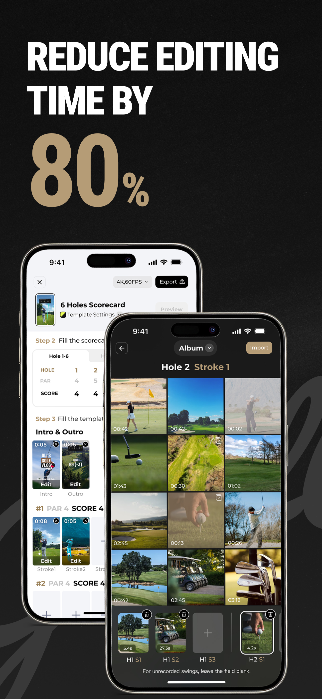 GolfCam: Golf Video Editor