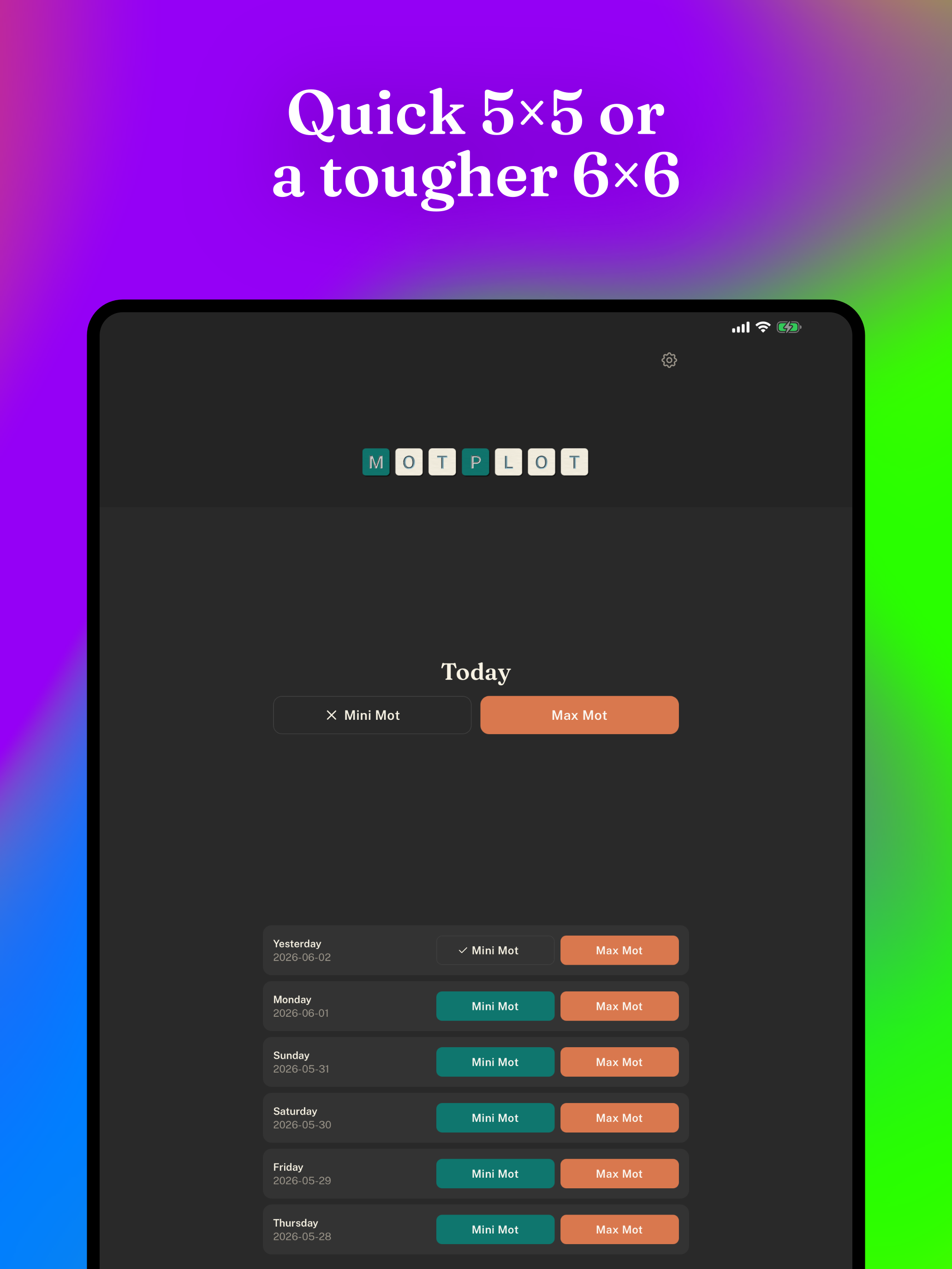 Motplot: Daily Mini Crossword screenshot 13