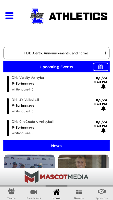 Lindale Eagles Athletics Screenshot