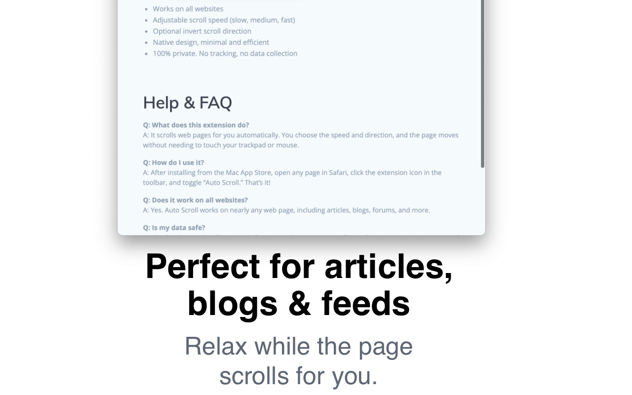 Auto Scroll for Safari