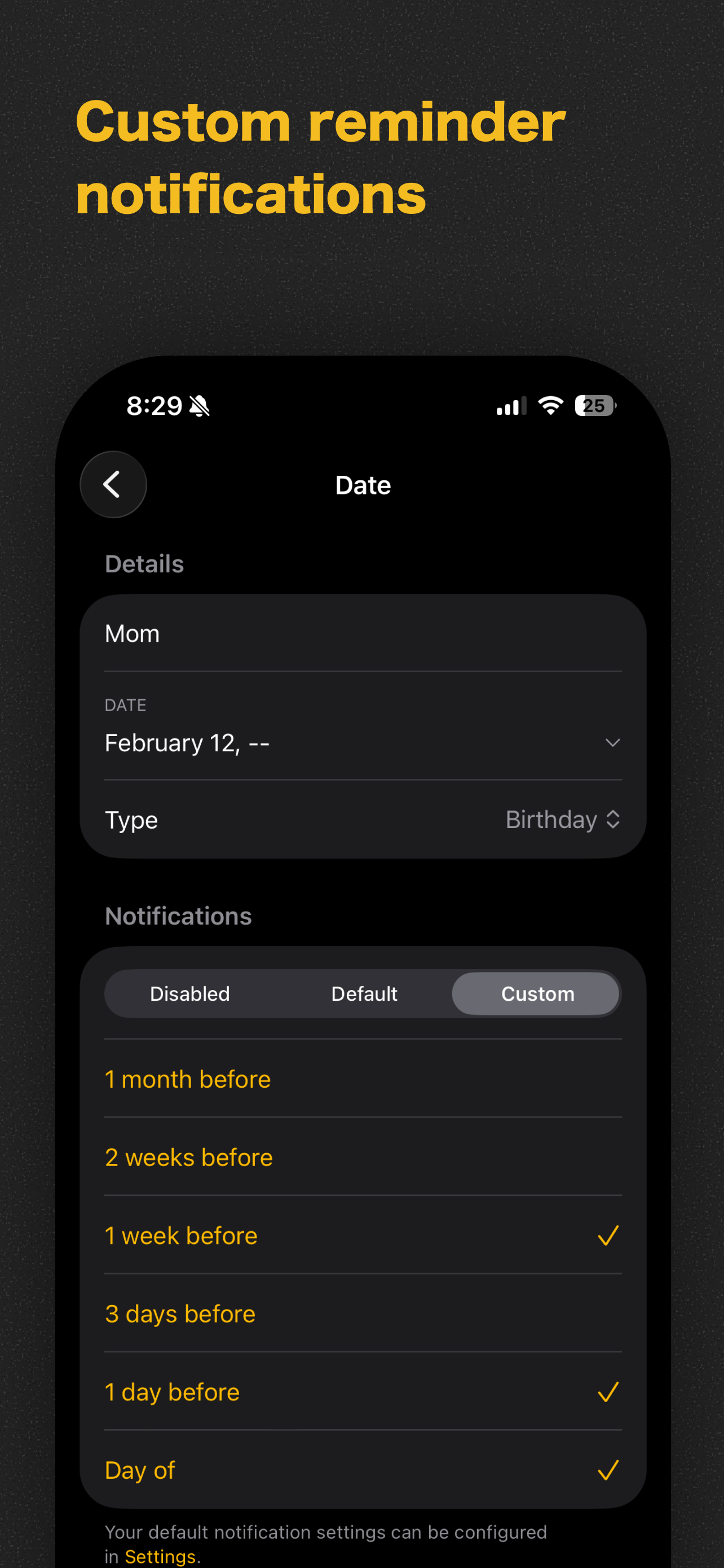 Remembered: Birthday Reminder