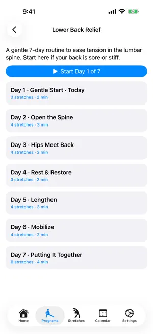 Lower Back Stretching screenshot 3