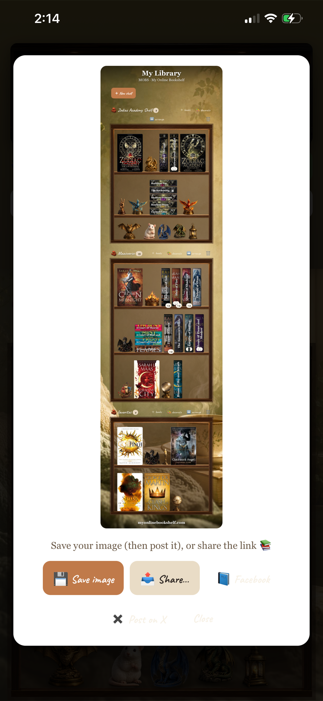 MOBS: My Online Bookshelf screenshot 4