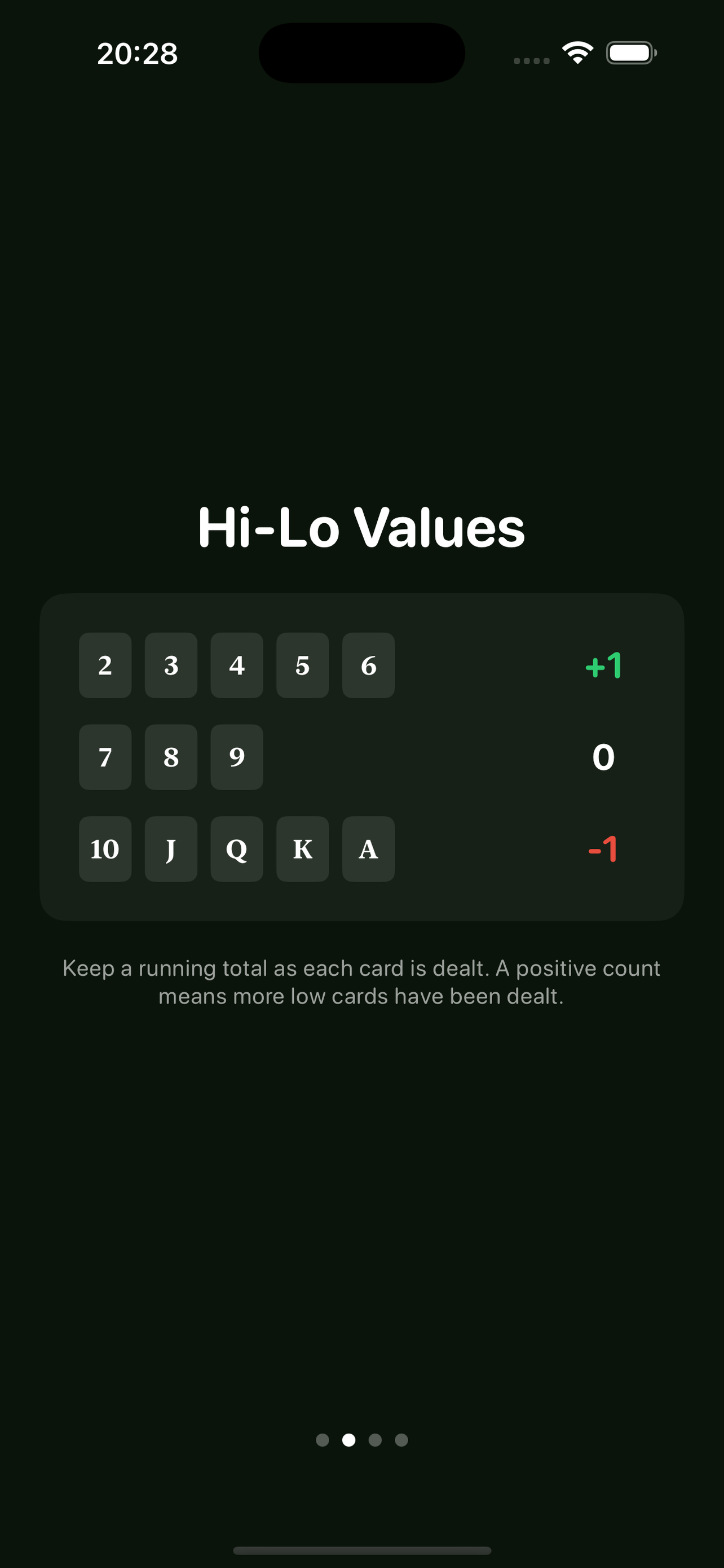 Hi-Lo Card Counting Trainer screenshot 4