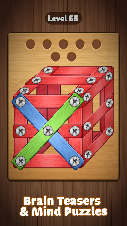 #2. Screw Challenge: Nuts & Bolts (iOS) By: Kien Nguyen