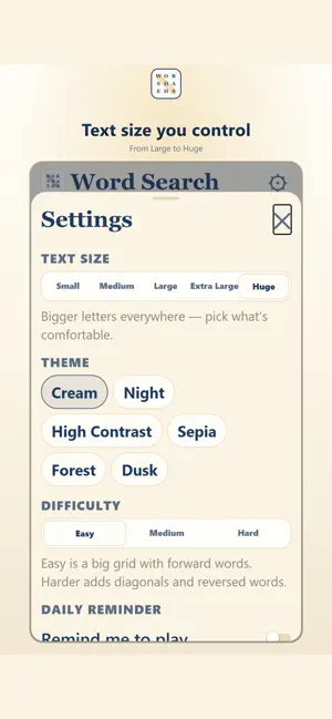 Word Search: Large Print screenshot 2