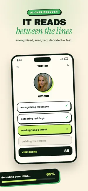 The Ick: Chat Wrapped, Analyze screenshot 2