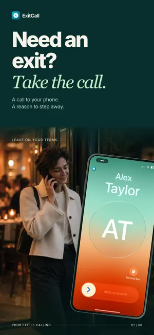 ExitCall: AI Fake Call screenshot 1