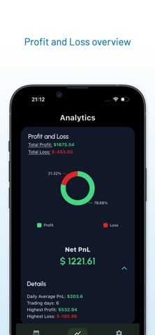P&L Calendar: PnL Ledger iPhone screenshot