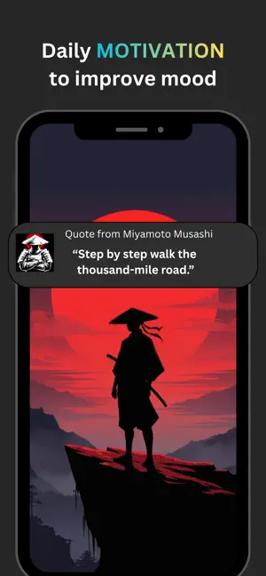 ZenSamurai - Daily Motivation screenshot 1