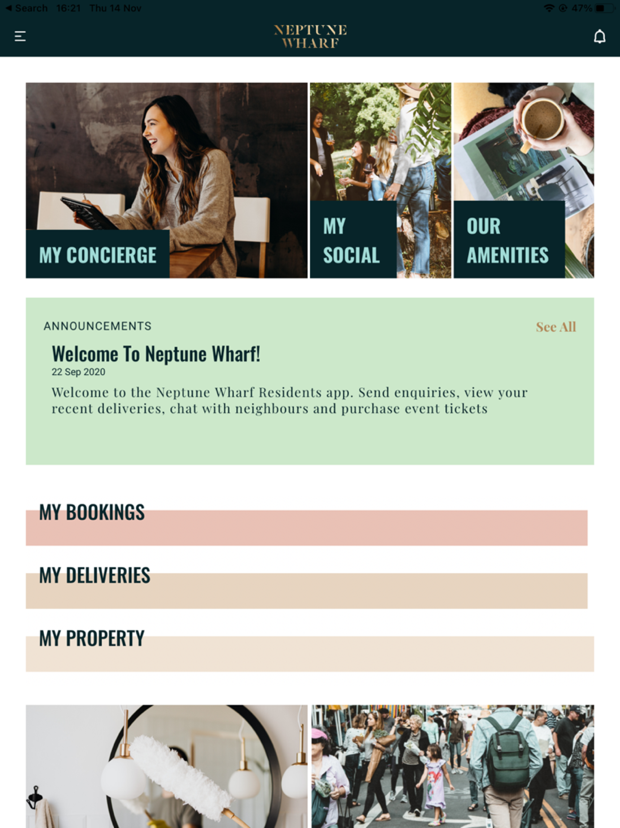 Neptune Wharf Residents App
