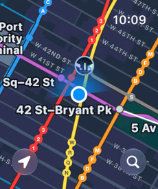 Apple Maps תמונות מסך