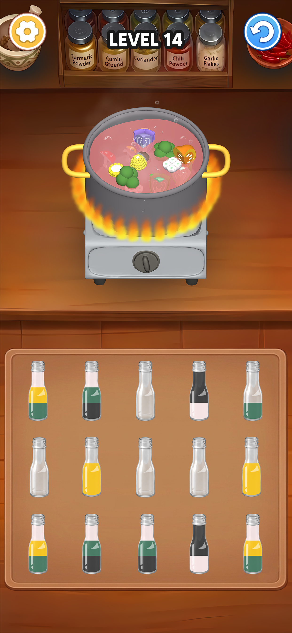 Spice Sort:Cooking Puzzle Chef