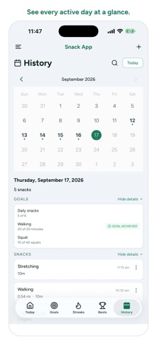Snack App: Exercise Reminders Screenshot 9 of 9