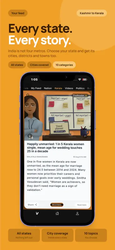 TheReader.AI: Short News India screenshot 6 of 8