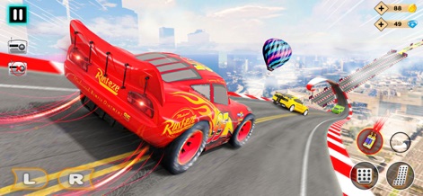 Real Stock Car Racing Stunts - See the detailed city background and the intricate winding track designs that challenge players' driving skills and precision.