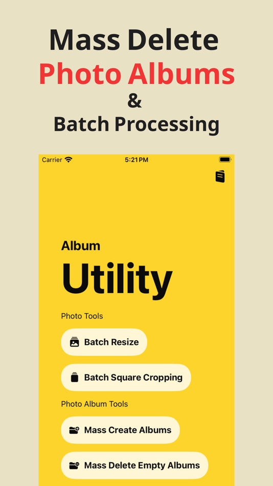 #1. Album Utility Mass Delete Tool (iOS) 由: Ki Tat Chung
