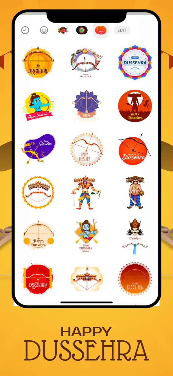 Screenshot #2 pour Dussehra Stickers!