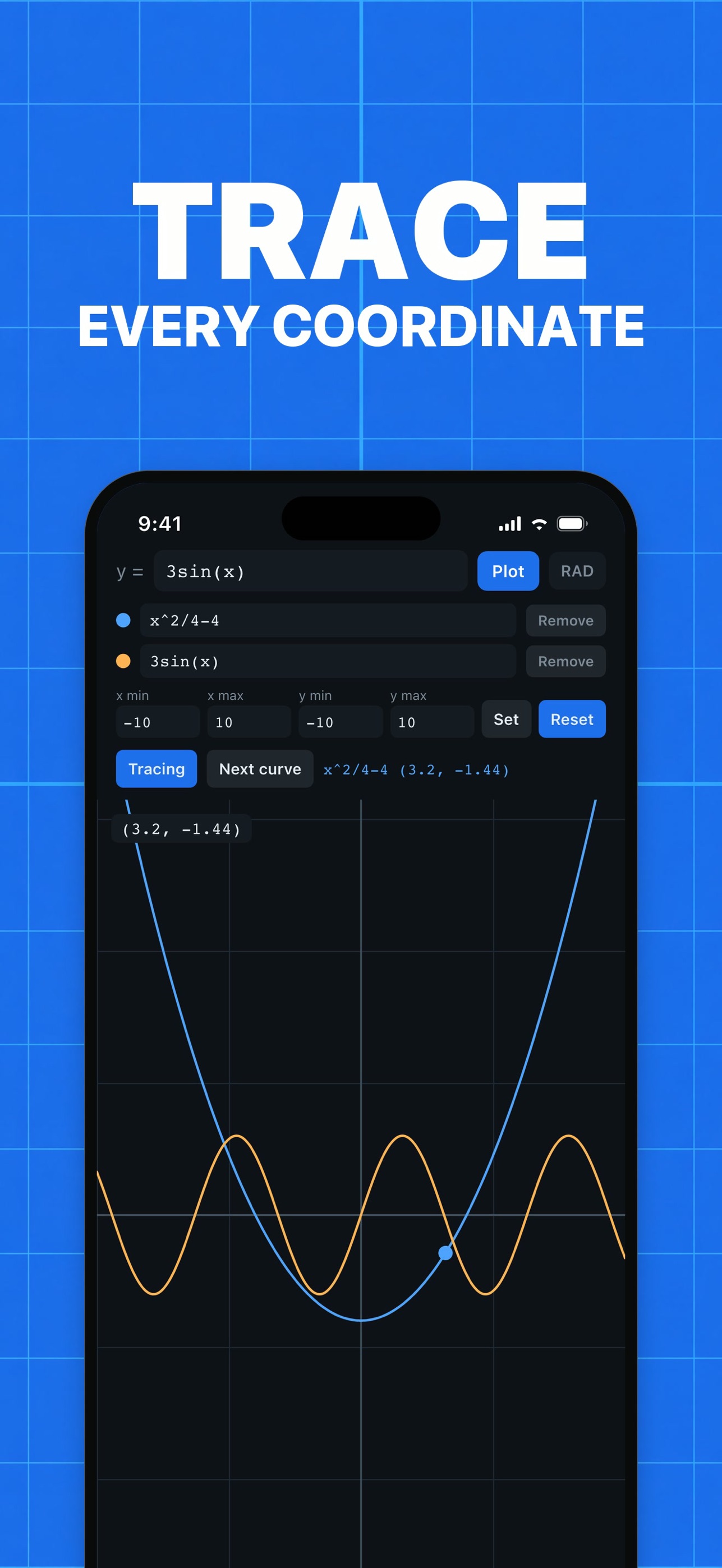 Screenshot 2 of Graphable: Graphing Calculator