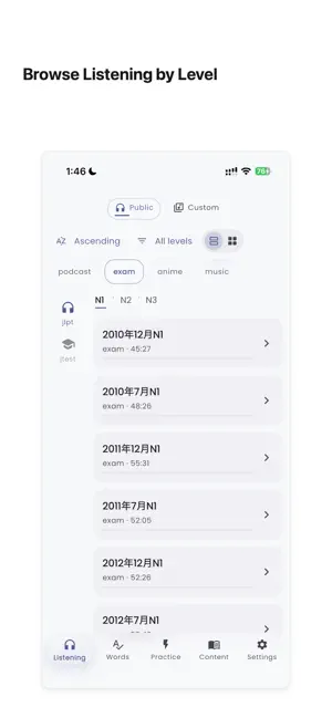 EchoVocab - Japanese Listening screenshot 3