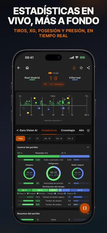 Goal Guru - Alertas de Fútbol screenshot 2 of 10