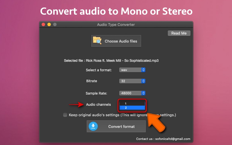 #5. Audio Type Converter (macOS) Podle: Nikhil Anshuman