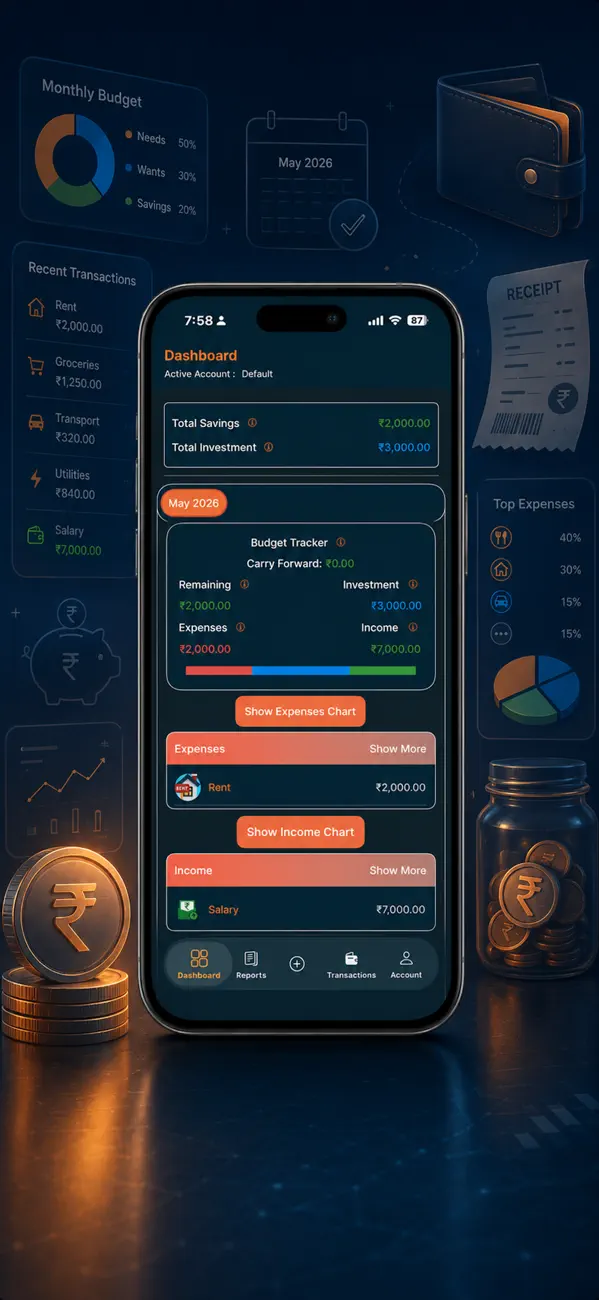 Screenshot #1 pour Daily Spend - Expense Tracker