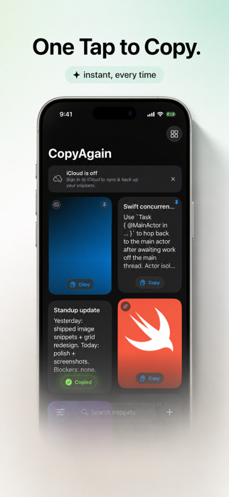 CopyAgain: Copy/Paste Library Screenshot 1 of 5
