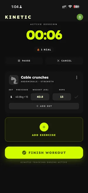 Kinetic Workout screenshot 3