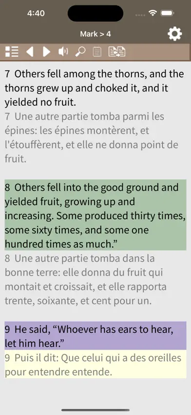 Seed Bible English French screenshot 2