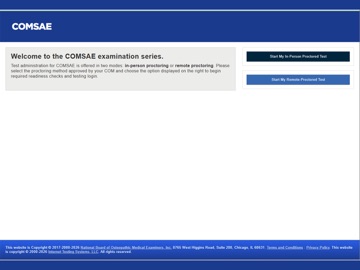 COMSAE iPad screenshot