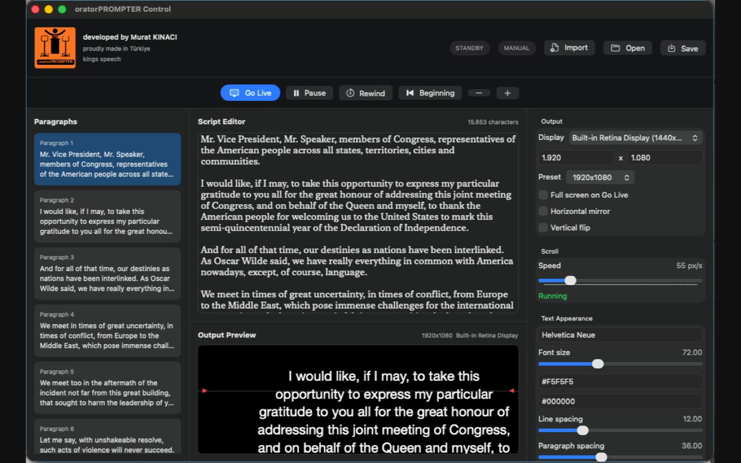 oratorPROMPTER screenshot 9