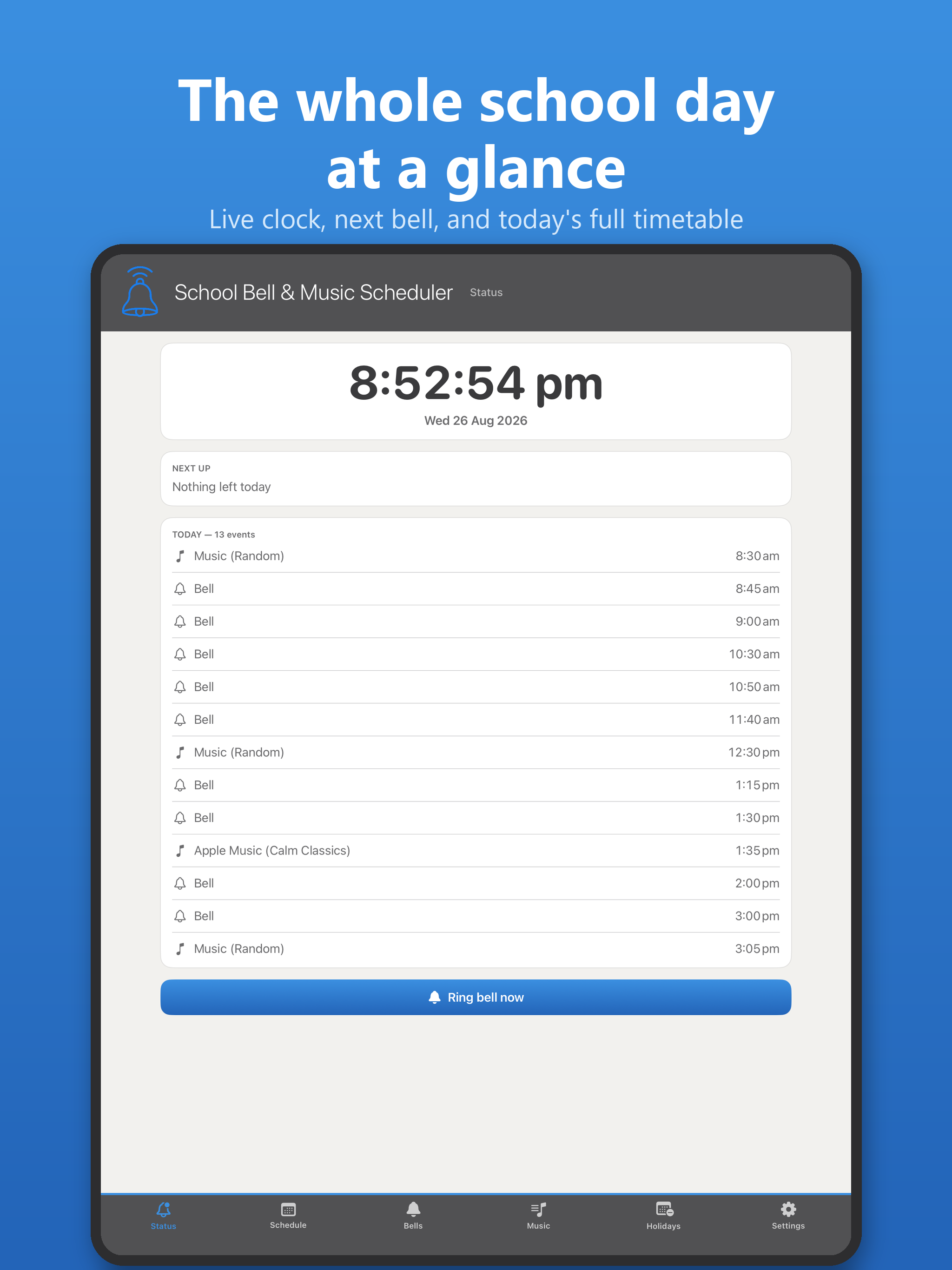 School Bell & Music Scheduler screenshot 7