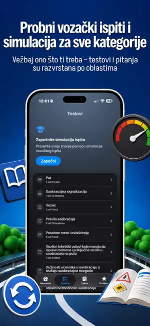 Auto škola SRB: Testovi vožnja screenshot 3