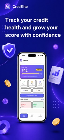 CredElite: Credit & Debt iPhone screenshot 2