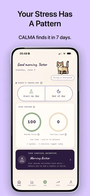 CALMA : Cortisol Journal screenshot 1