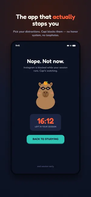 Capi: Focus & Study Timer screenshot 1