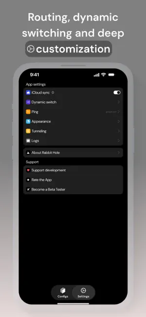 RabbitHole – VPN client screenshot 3